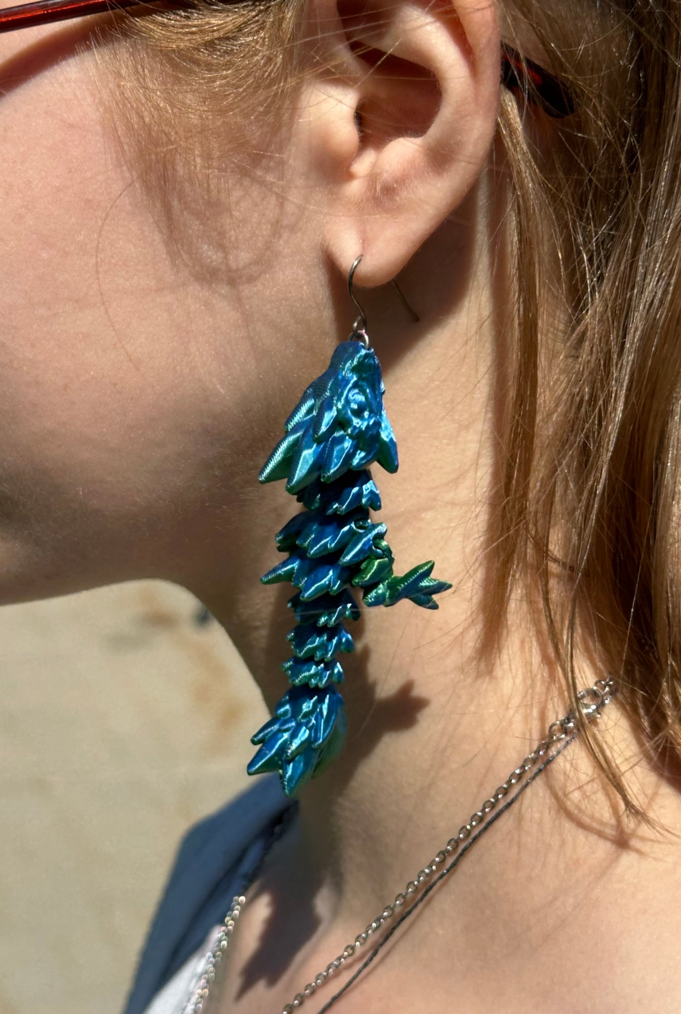 Flexi Crystal Dragon Earrings